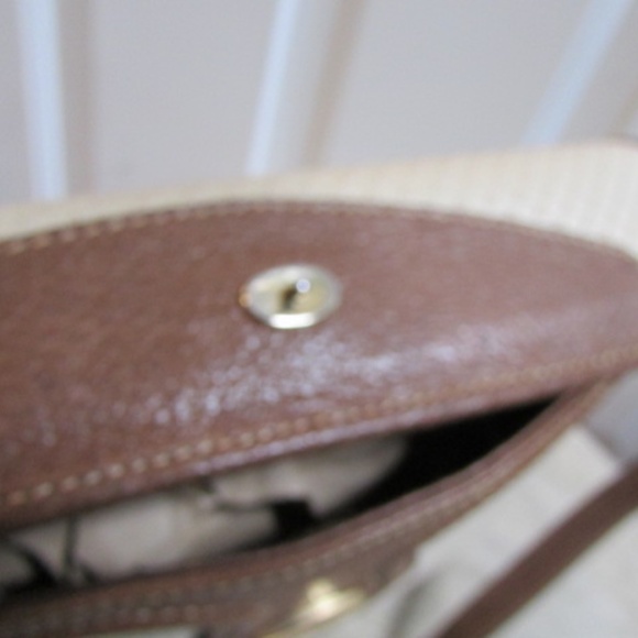 Vtg PAOLO GUCCI GG Pattern women's leather oatmeal shoulder bag - Picture 13 of 16